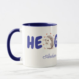 Hedgehugs! Anpassningsbar Hedgehog Coffee Mugg, Te Mugg