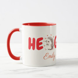 Hedgehugs! Anpassningsbar Hedgehog Coffee Mugg, Te Mugg