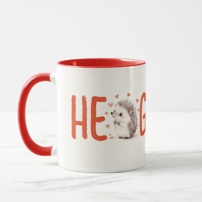 Hedgehugs! Cute Hedgehog Coffee Mugg, Tea Mugg (Vänster)