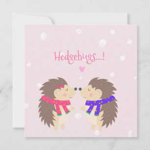 Hedgehugs! Cute Hedgehog-jul Julkort
