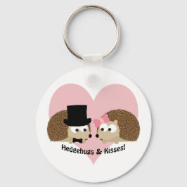 Hedgehugs och Kisses Hedgehog Couple Nyckelring