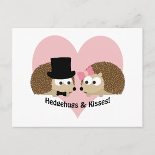 Hedgehugs och Kisses Hedgehog Couple Vykort