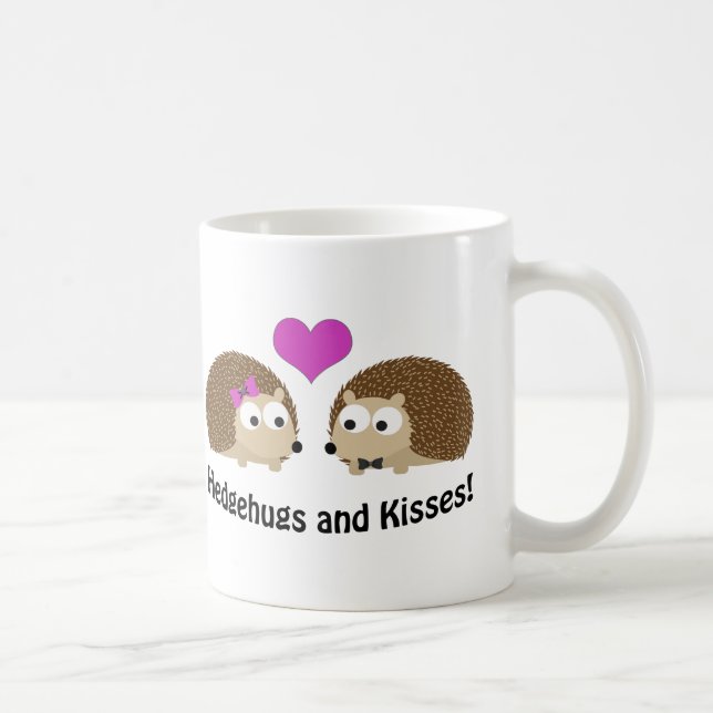 Hedgehugs och Kisses hedgehog kärlek Kaffemugg (Höger)