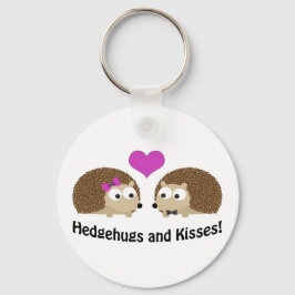 Hedgehugs och Kisses hedgehog kärlek Nyckelring