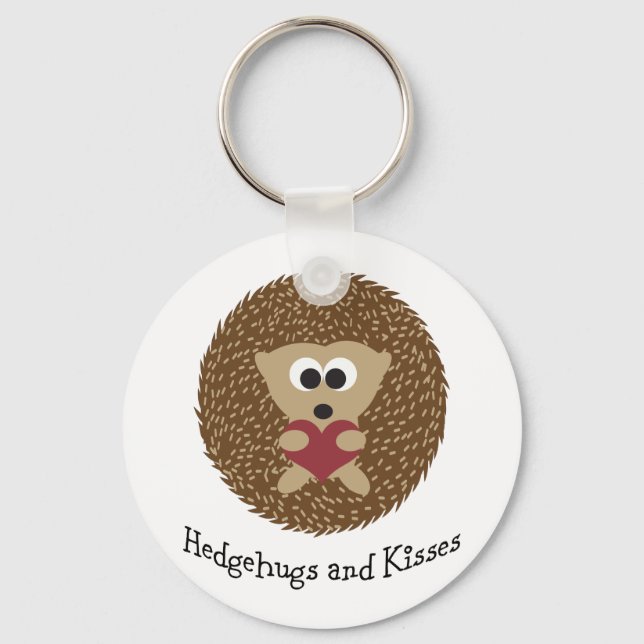 Hedgehugs och Kisses Hedgehog Nyckelring (Framsida)