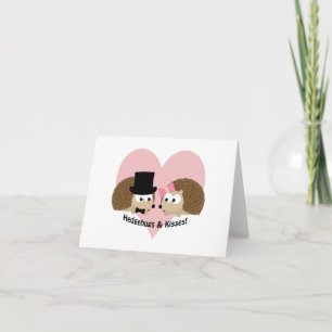 Hedgehugs och kyssigelkotten kopplar ihop helgkort