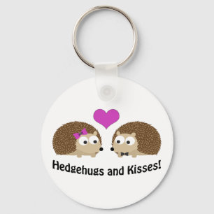 Hedgehugs och kyssigelkottkärlek nyckelring