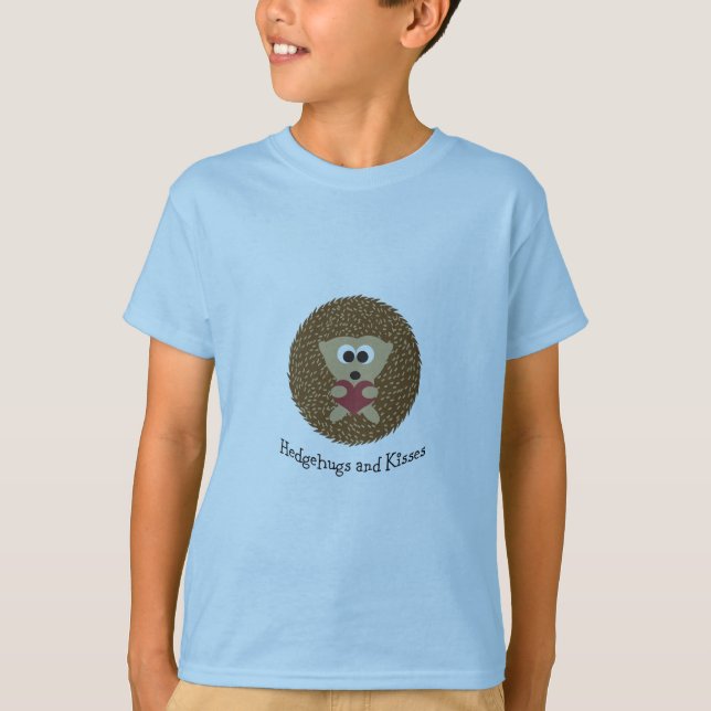 Hedgehugs och Pussar Igelkott Tee Shirt (Framsida)