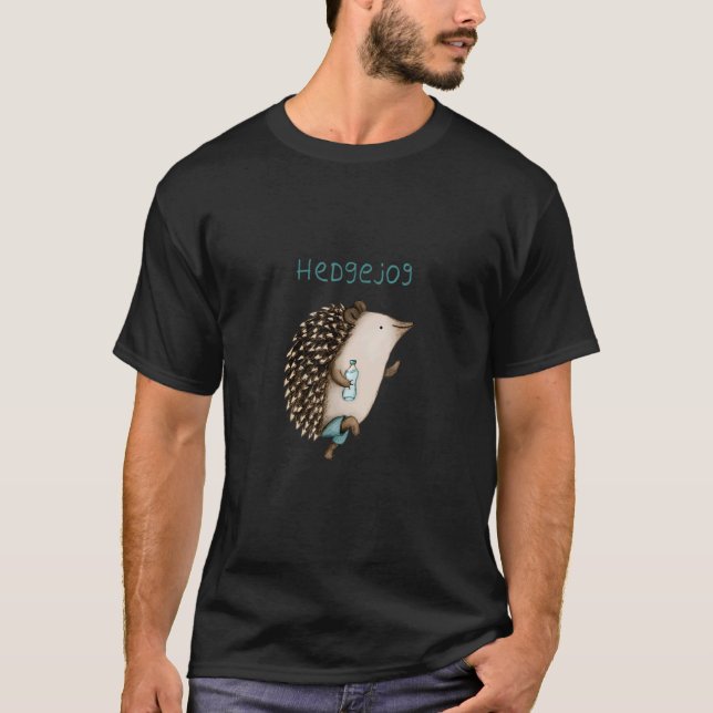 Hedgejog Running Hedgehogs Hedgehogs Apparel 1 T Shirt (Framsida)