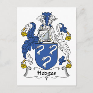 Hedges familjevapen vykort