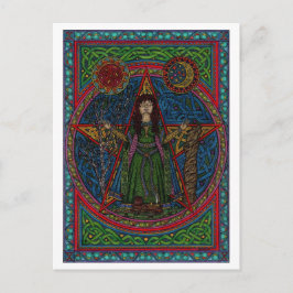 hedgewitch pentagram 001 spellcraft vykort