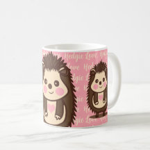 Hedgie Kärlek cute Hedgehog with Rosa Heart