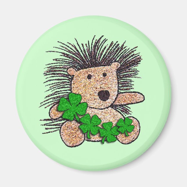 Hedgy the Irish Hedgehog! Magnet (Framsidan)