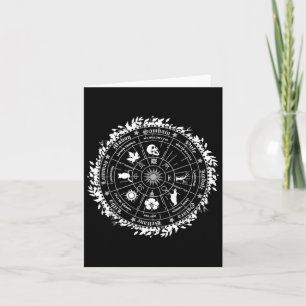 Hednisk års hjul Häxa Wicca Glad Ostara Kort