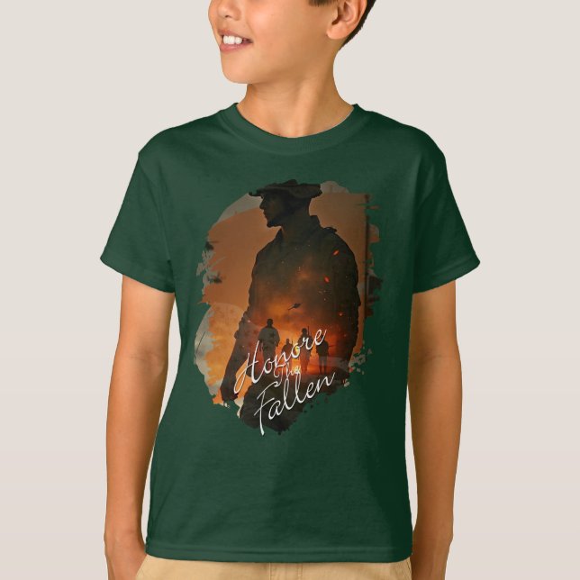 Hedra de Fallna – Kom ihåg deras uppoffring T Shirt (Framsida)