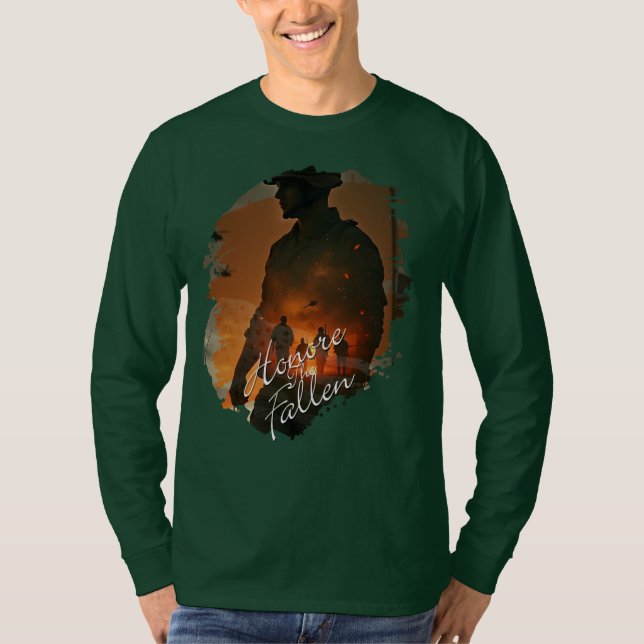 Hedra de Fallna – Kom ihåg deras uppoffring T Shirt (Framsida)