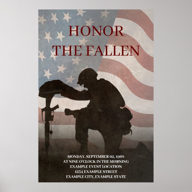 Hedra De Fallna Poster (Framsidan)