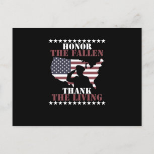 Hedra De Fallna Tacka De Levande Veterans Day Vykort