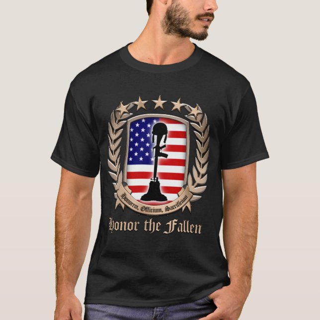 Hedra det stupat - vapenskölden tee shirt (Framsida)