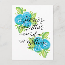 Hedra din far och mor vykort