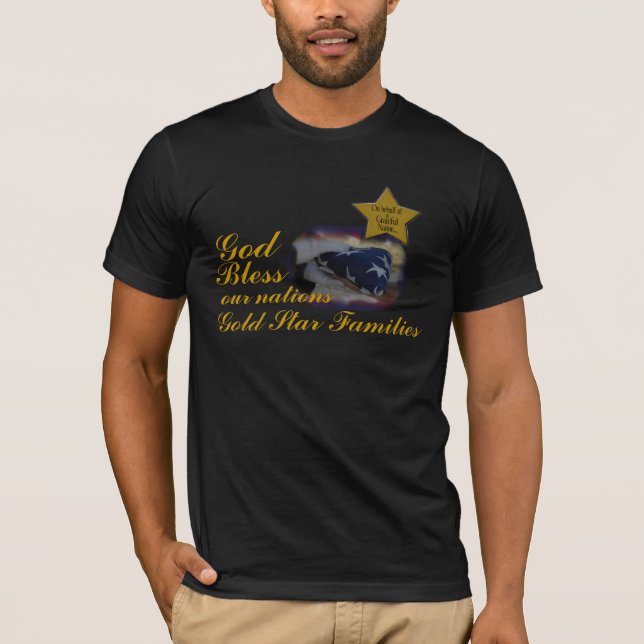 Hedra guld- stjärnafamiljer t-shirt (Framsida)