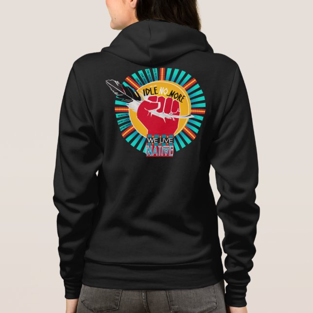 Hedra IdleNoMore rörelse T-shirt (Baksida)