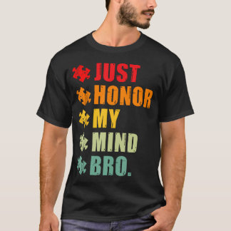 Hedra Min Hjärna Bro Roligt Autism Medvetenhet Män T Shirt