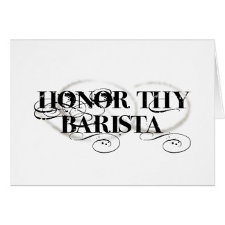 Hedra Thy Barista Hälsningskort