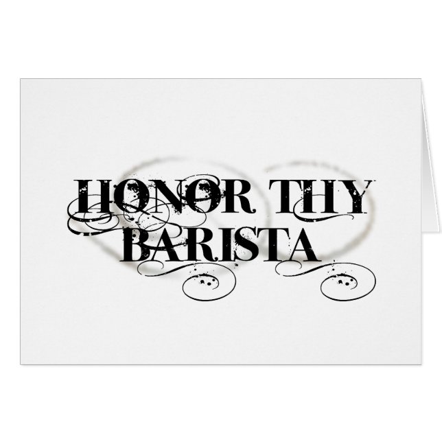 Hedra Thy Barista Hälsningskort (Framsidan Horizontal)