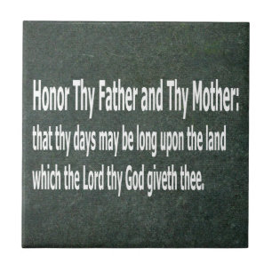 Hedra Thy far och Thy mor Kakelplatta