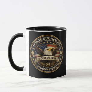 Hedra Våra Hjältar Militär Mynt Patriotisk Kaffe M Mugg