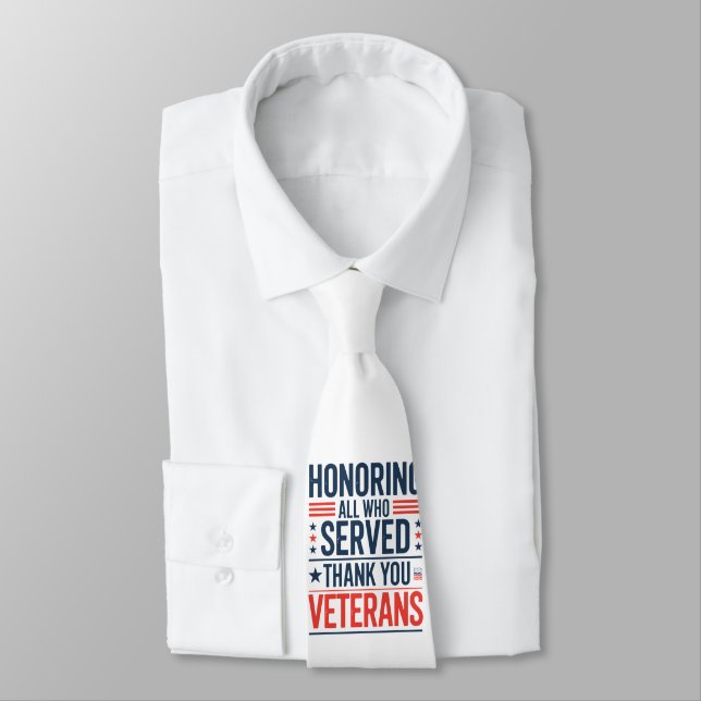 Hedrar alla som tjänstgjort Tack Veteranernas dag  Slips (Bunden)