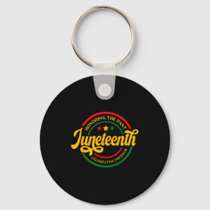 Hedrar det förflutna juneteenth firar frihet nyckelring
