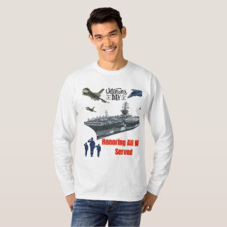 Hedrar mäktig militär vit t shirt