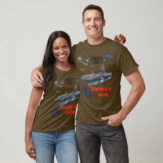 Hedrar mäktig militärbrun t shirt
