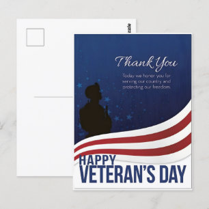 Hedrar Våra Hjältar Denna Veterans Day 2025 Vykort