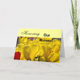Hedrar våra sjuksköterskor! Kort Glad sjukskötersk