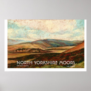 Hedtryck/affisch för norr Yorkshire. Poster