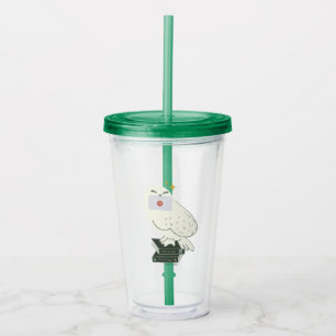 Hedwig med brev fantasifull teckning take away mugg