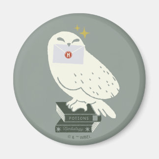 Hedwig Med Brev Nyckfull Teckning Magnet