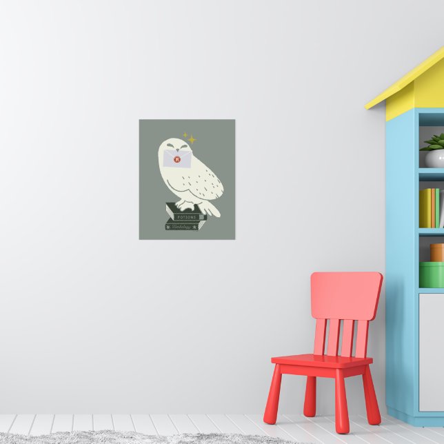 Hedwig Med Brev Nyckfull Teckning Poster (Barnkammare 1)