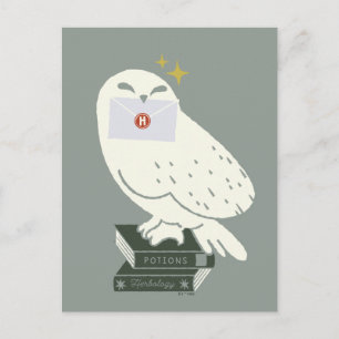 Hedwig Med Brev Nyckfull Teckning Vykort