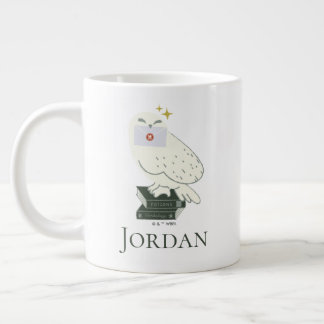 Hedwig Med Brev Whimsical Teckning Jumbo Mugg