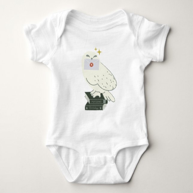 Hedwig Med Brev Whimsical Teckning T Shirt (Framsida)