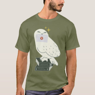 Hedwig med brev Whimsical Teckning T Shirt