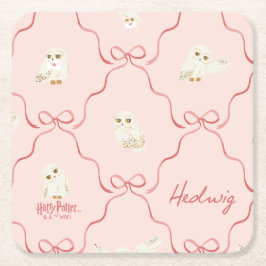 Hedwig Rosa Band Mönster Underlägg Papper Kvadrat