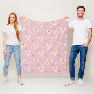 Hedwig Rosa Solståndsmönster Fleecefilt