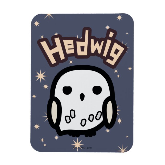 Hedwig Tecknade figurer Art Magnet (Vertikal)