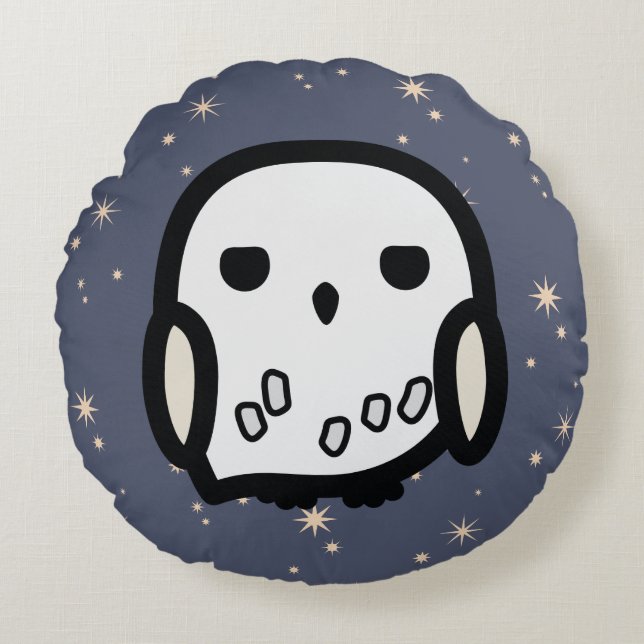 Hedwig Tecknade figurer Art Rund Kudde (Framsidan)