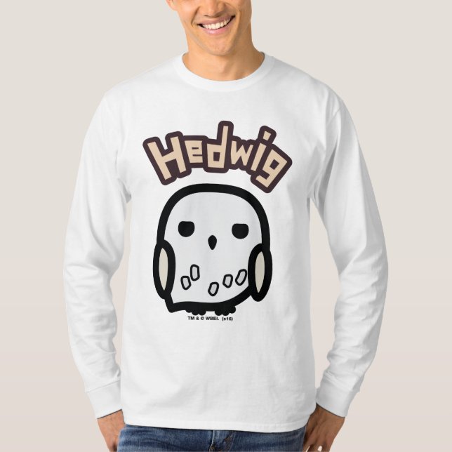 Hedwig Tecknade figurer Art T Shirt (Framsida)